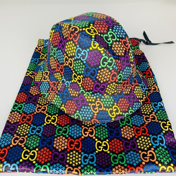 NWT Gucci GG Psychedelic fedora hat size M(58cm) - Picture 2 of 15